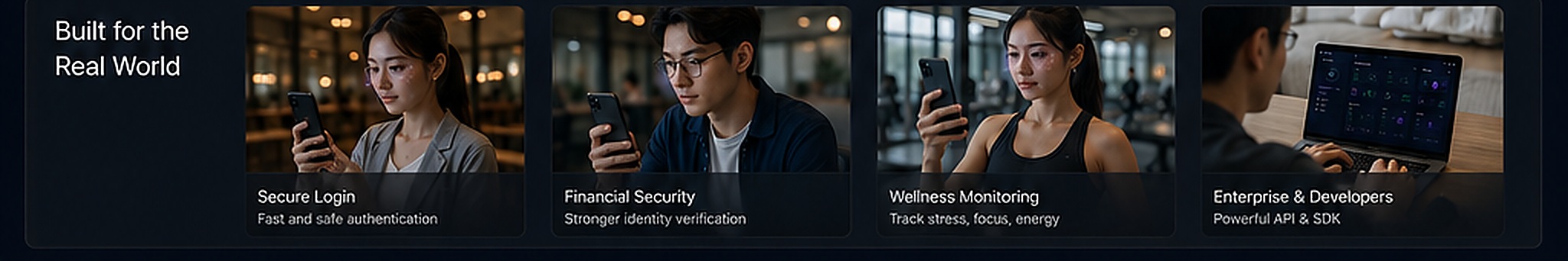 Built for the real world overview section